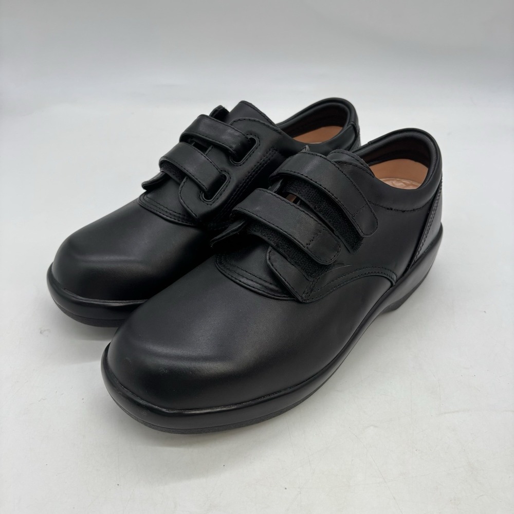 APEX Orthopedic Shoes Womens 11 Wide Black Double Strap 1260W Ambulator NEW